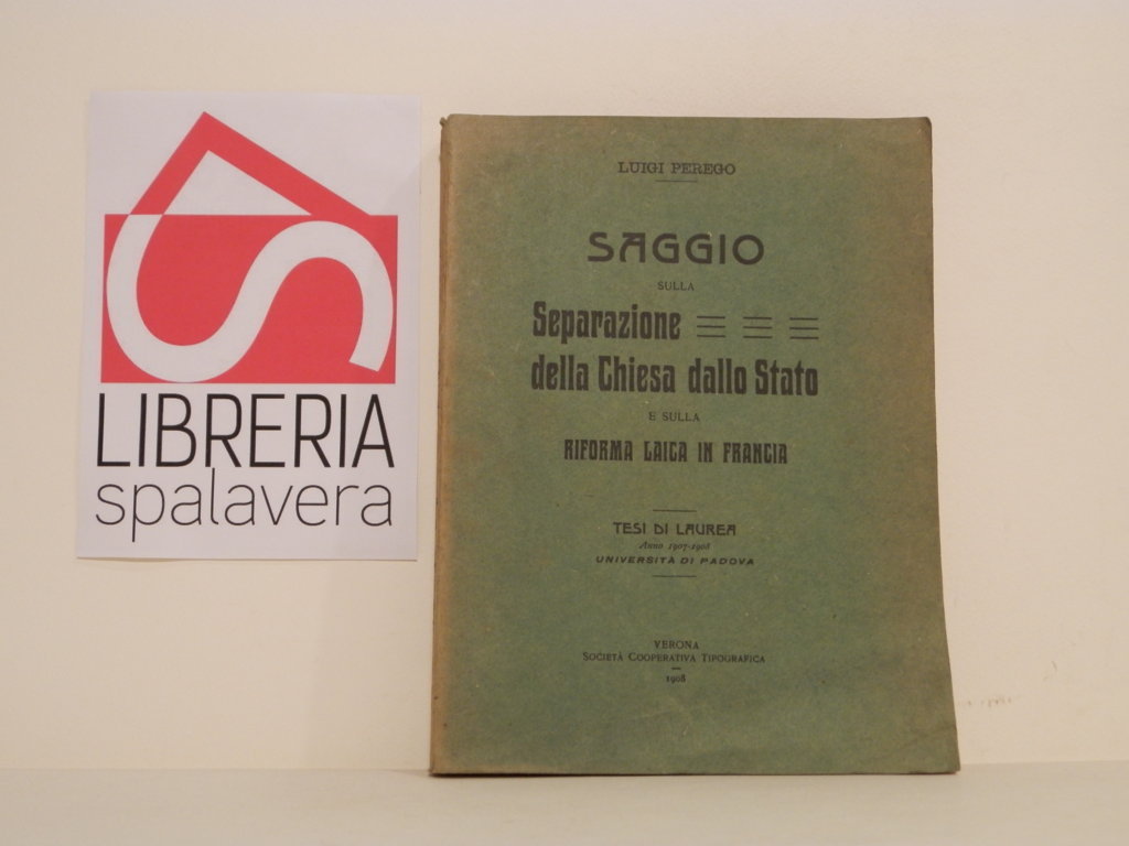 Saggio sulla separazione della Chiesa dallo Stato e sulal riforma …