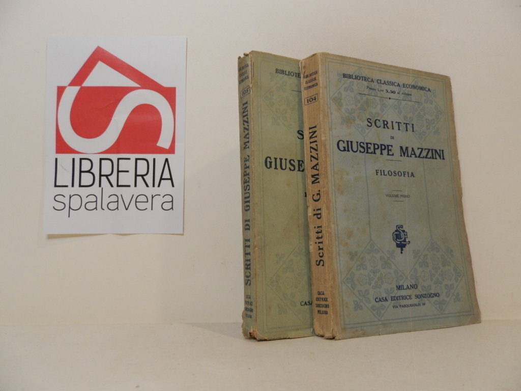 Scritti di Giuseppe Mazzini. Filosofia. 2 volumi
