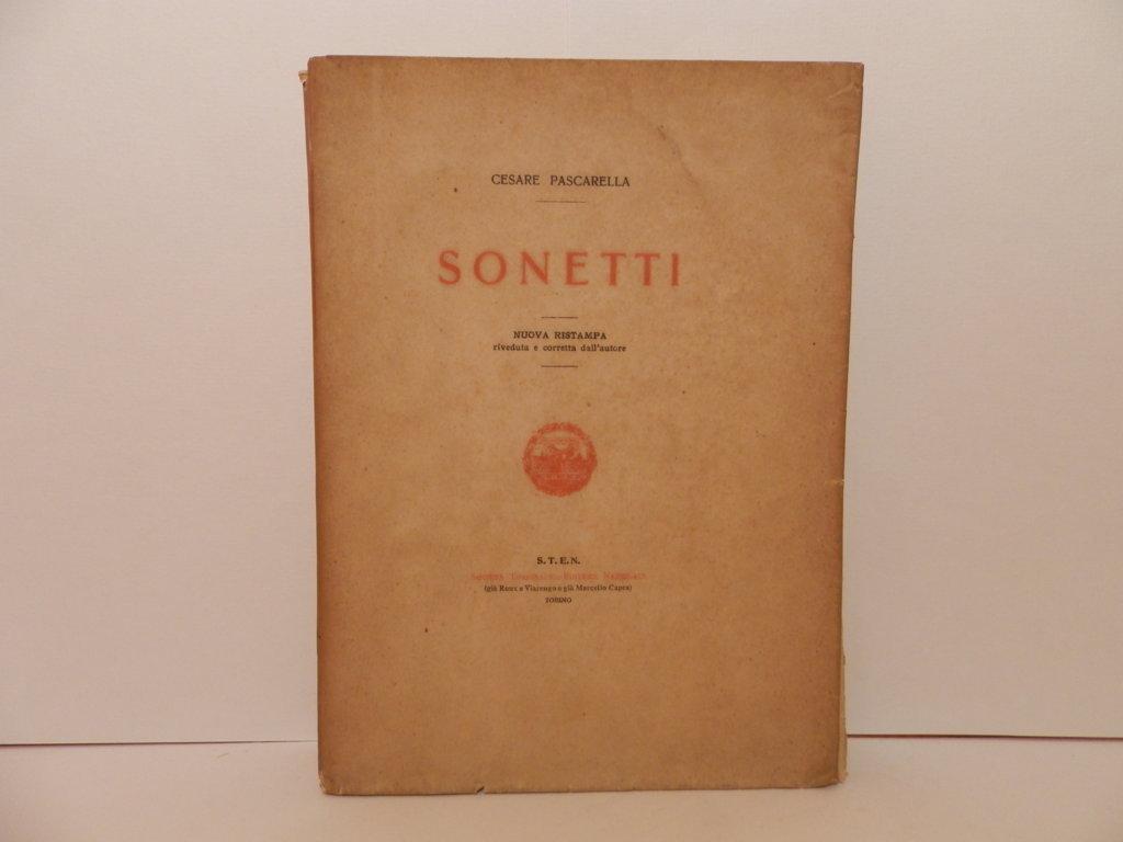 Sonetti. Nuova ristampa riveduta e corretta dall'autore