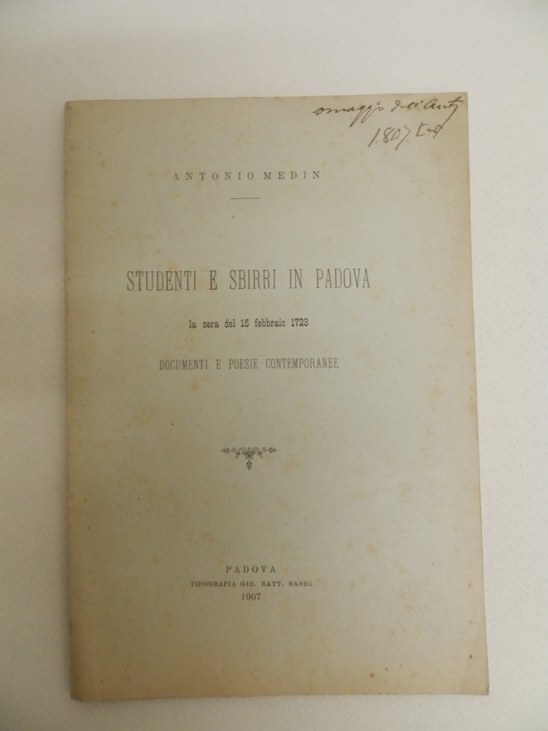 Studenti e sbirri in Padova la sera del 15 febbraio …