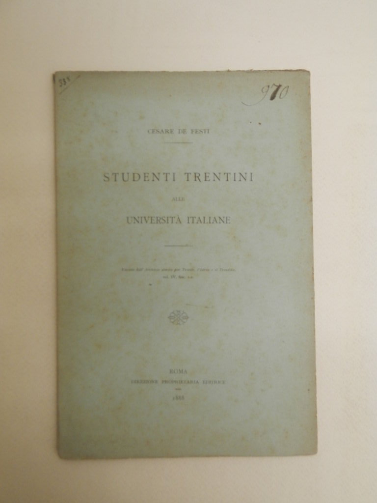Studenti trentini alle università italiane
