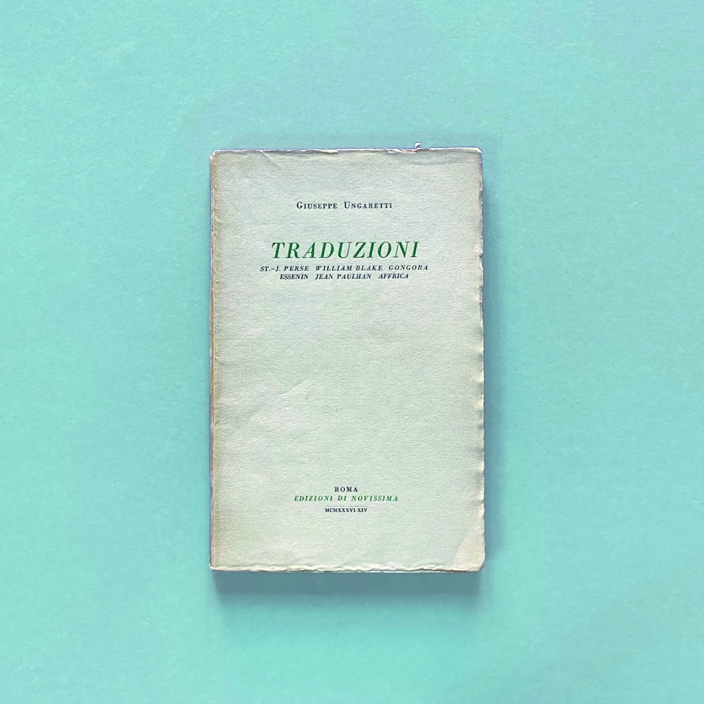 Tradizioni. St. J. Perse. W. Blake. Gongora. Essenin. Hean Paulhan. …