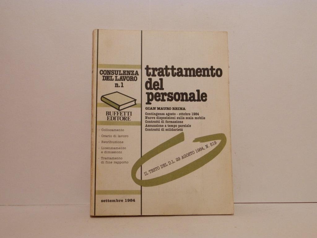 Trattamento del personale