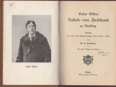 Oskar Wildes Ballade vom Zuchthaus zu Reading. Übersetzt und aus …