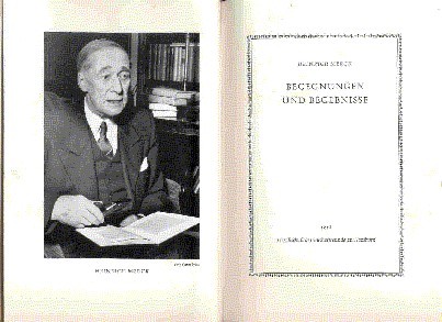 Begegnungen und Begebnisse.