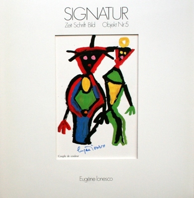 SIGNATUR. Zeit. Schrift. Bild. Objekt Nr. 5: Souvenirs et dernieres …