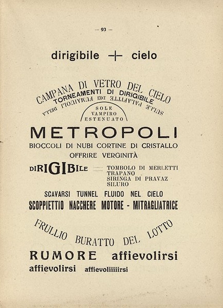 Firmamento. Con una spiegazione di F(ilippo) T(ommaso) Marinetti sulle parole …