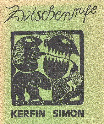 zwischenrufe. gedichte. mit 20 originalholzschnitten von Wolfgang Simon. numerierte und …
