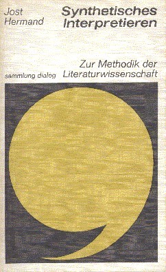 Synthetisches Interpretieren : zur Methodik d. Literaturwiss.