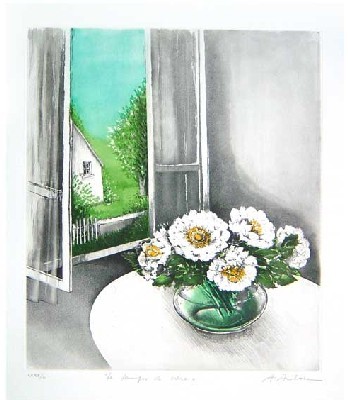 Le temps de vivre. Farbradierung auf Bütten. Signiert, num. und …