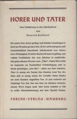 Hörer und Täter. Eine Einführung in den Jakobusbrief. Die urchristliche …