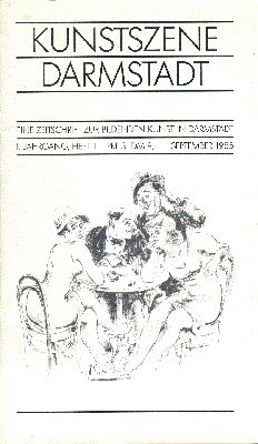 Kunstszene Darmstadt. Eine Zeitschrift zur bildenden Kunst in Darmstadt. 1. …