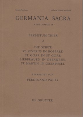 Das Erzbistum Trier. - Teil: 2. Die Stifte St. Severus …