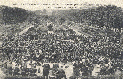 Paris, (s/w): Jardin des Plantes - La musique de la …