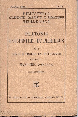 Platonis opera No. IV: Platonis Parmenides et Philebus. Post Carolum …