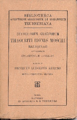 Bucolicorum Graecorum. Theocriti Bionis Moschi Reliquiae accedentibus incertorum idyllis, recensuit …