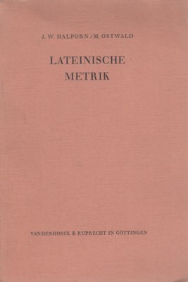 Lateinische Metrik. Studienhefte zur Altertumswissenschaft.