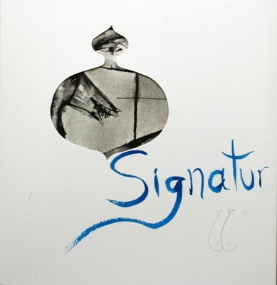 SIGNATUR. Zeit. Schrift. Bild. Objekt Nr. 30.