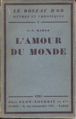 L`amour du monde.