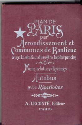 Plan de Paris par arrondissement et communes de banlieu avec …