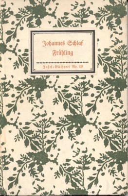 Frühling. Insel-Bücherei Nr. 49.