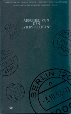 Abschied von den "Vierstelligen". Stempel-Exklusiv-Edition über die 16 deutschen Landeshauptstädte …
