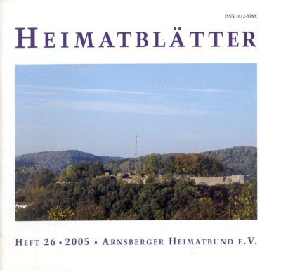 Heimatblätter. Zeitschrift des Arnsberger Heimatbundes.