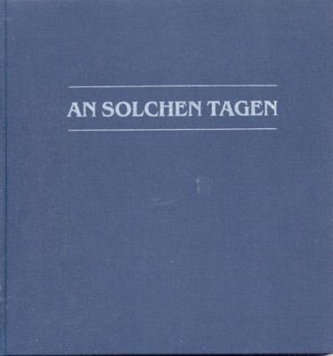 An solchen Tagen : Erzählungen. Edition Mariannenpresse ;.17.