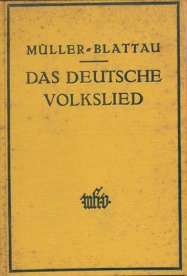 Das deutsche Volkslied. Max Hesses Handbücher, Nummer 34.