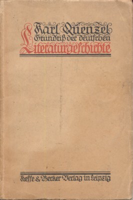 Grundriss der deutschen Literaturgeschichte.