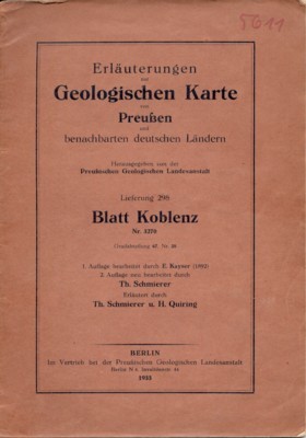 Erläuterungen zur Geologischen Karte von Preussen und benachbarten deutschen Ländern. …