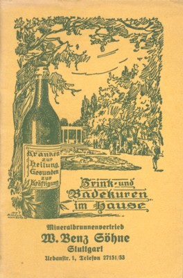 Der natürliche Mineralbrunnen für Trink- und Badekuren im Hause. Nach …