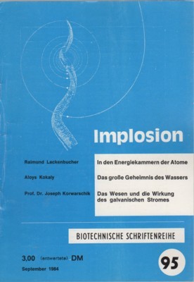 Implosion 95. Biotechnische Schritenreihe.