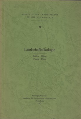 Landschaftsökologie_ Boden - Klima - Fauna _ Flora. Beiträge zur …