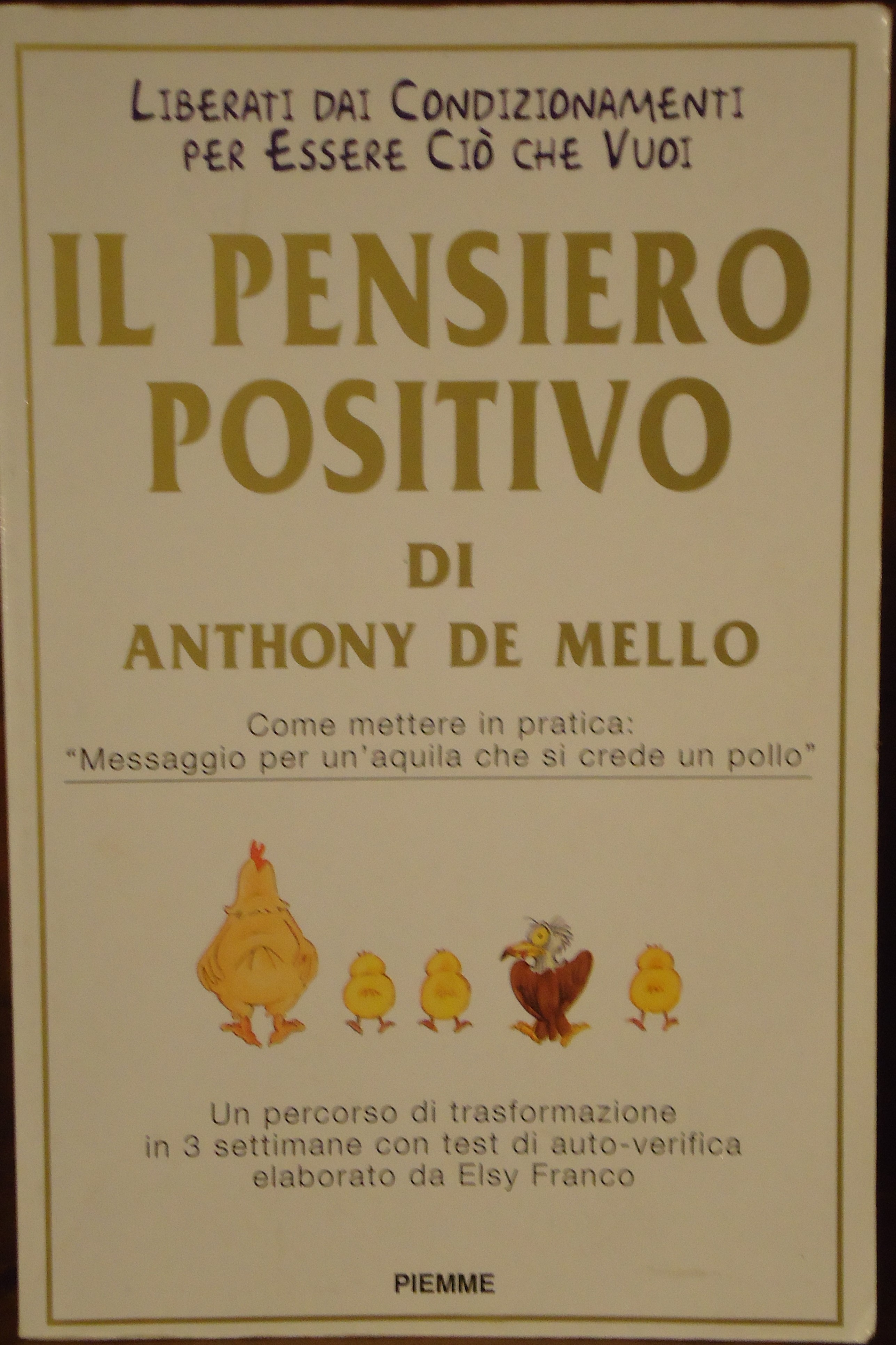 IL PENSIERO POSITIVO DI ANTHONY DE MELLO