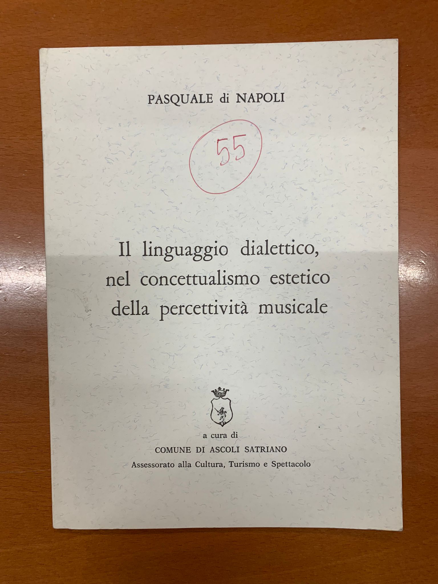 Pasquale Di Napoli. Il linguaggio dialettico, nel concettualismo estetico della …