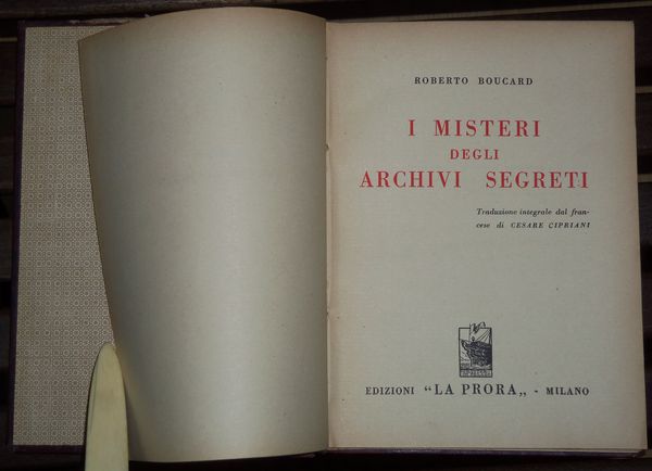 I misteri degli Archivi Segreti - Prima edizione