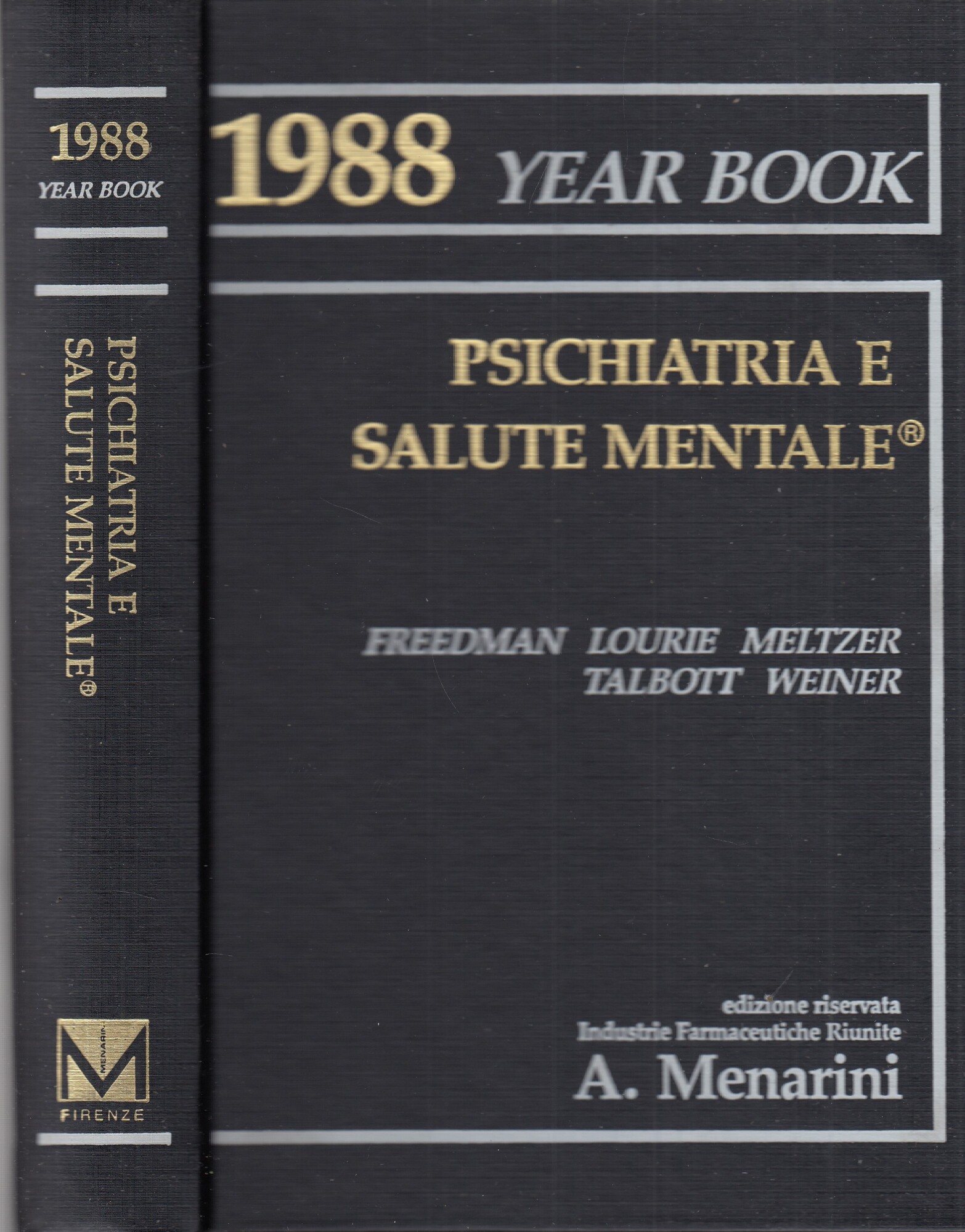 1988 year book. Psichiatria e salute mentale
