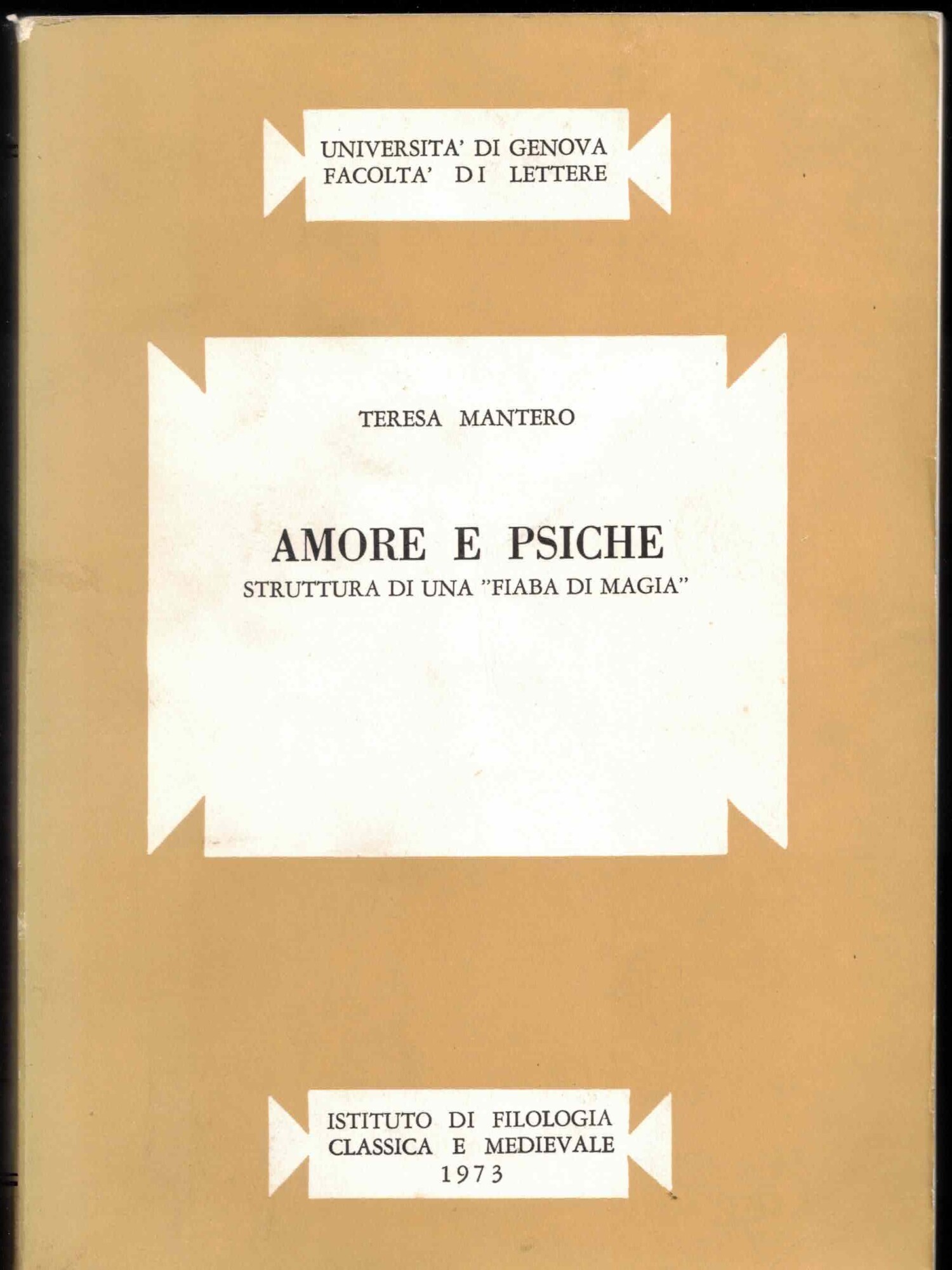 AMORE E PSICHE STRUTTURA DI UNA FIABA DI MAGIA