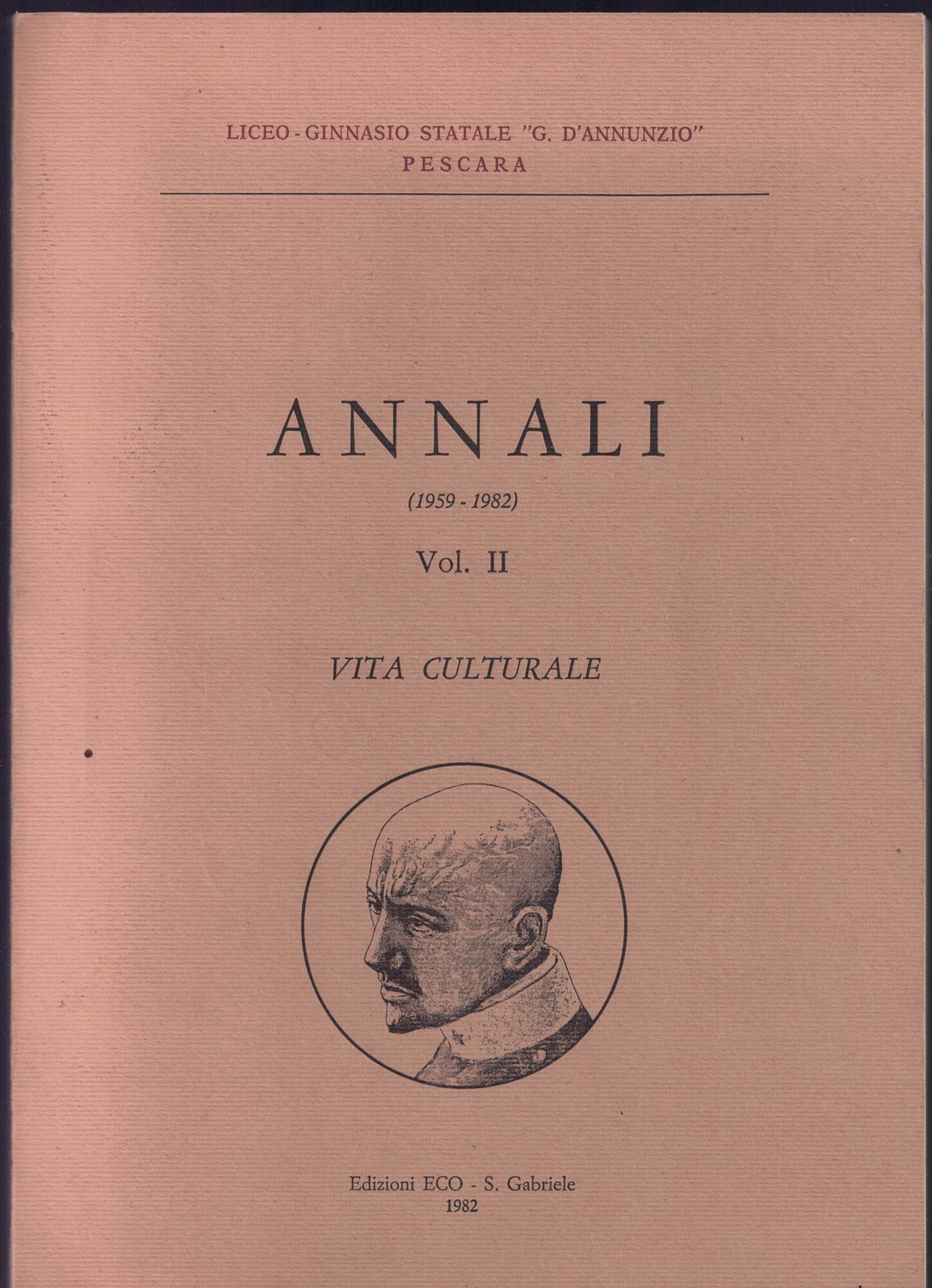 Annali (1959 -1982) Vol. II Vita culturale