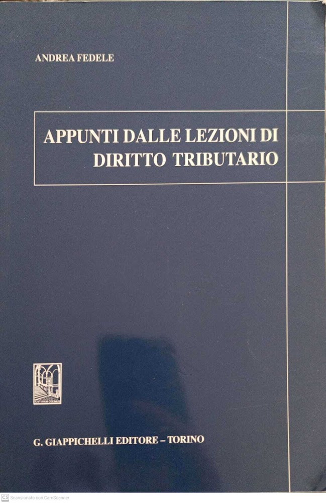 Appunti delle elzioni di diritto tributario