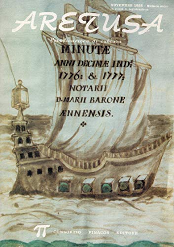 Aretusa - pubblicazione di cultura Nov. 1988 - numero unico