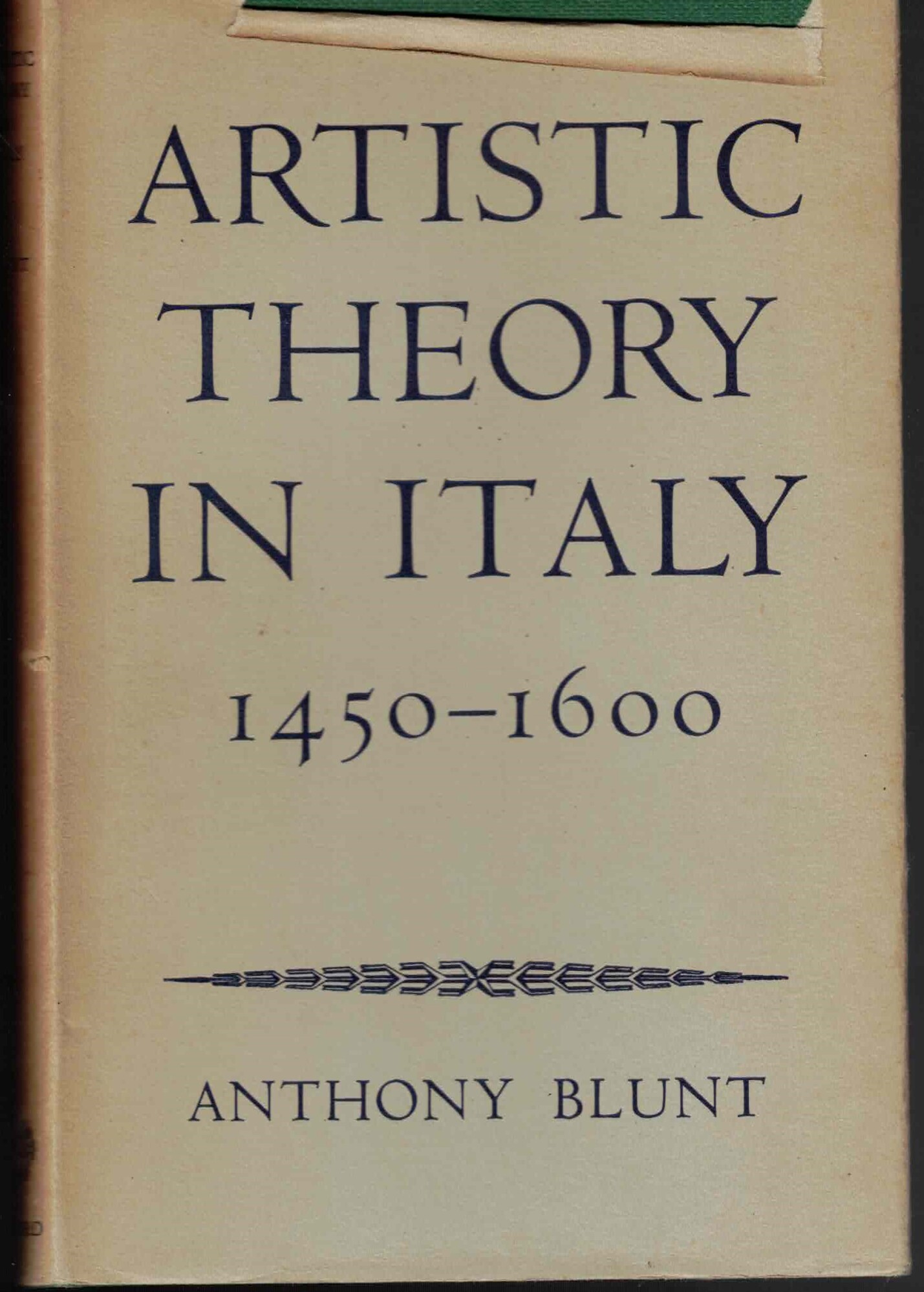 Artistic Theory in Italy 1450-1600