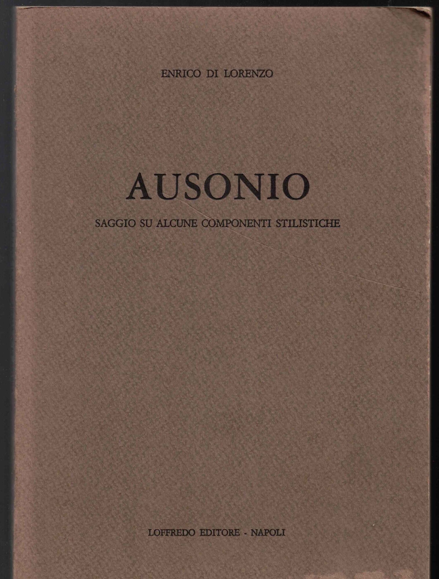 AUSONIO SAGGIO SU ALCUNE COMPONENTI STILISTICHE
