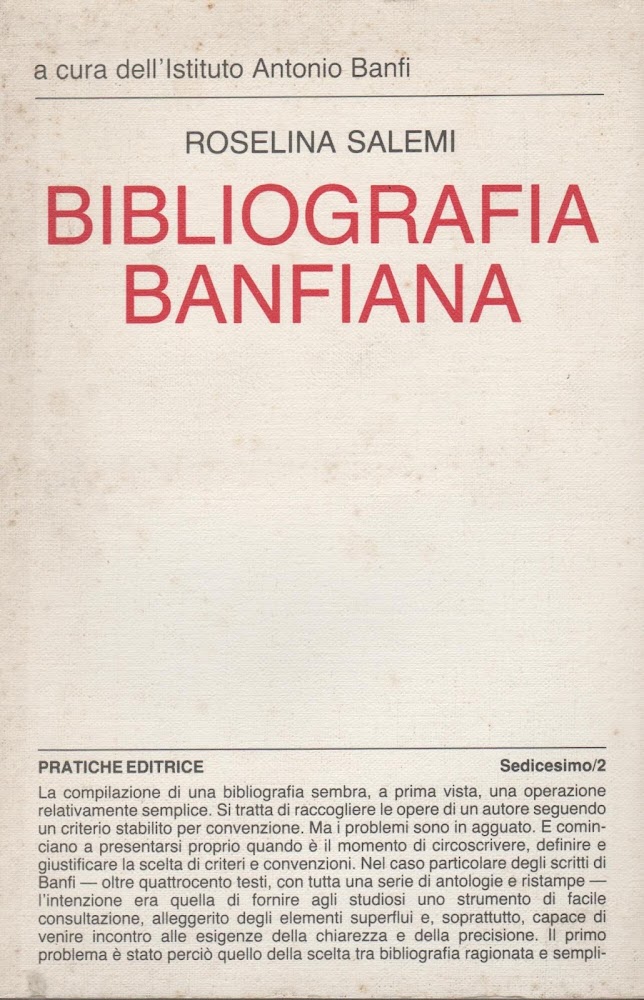 Bibliografia banfiana