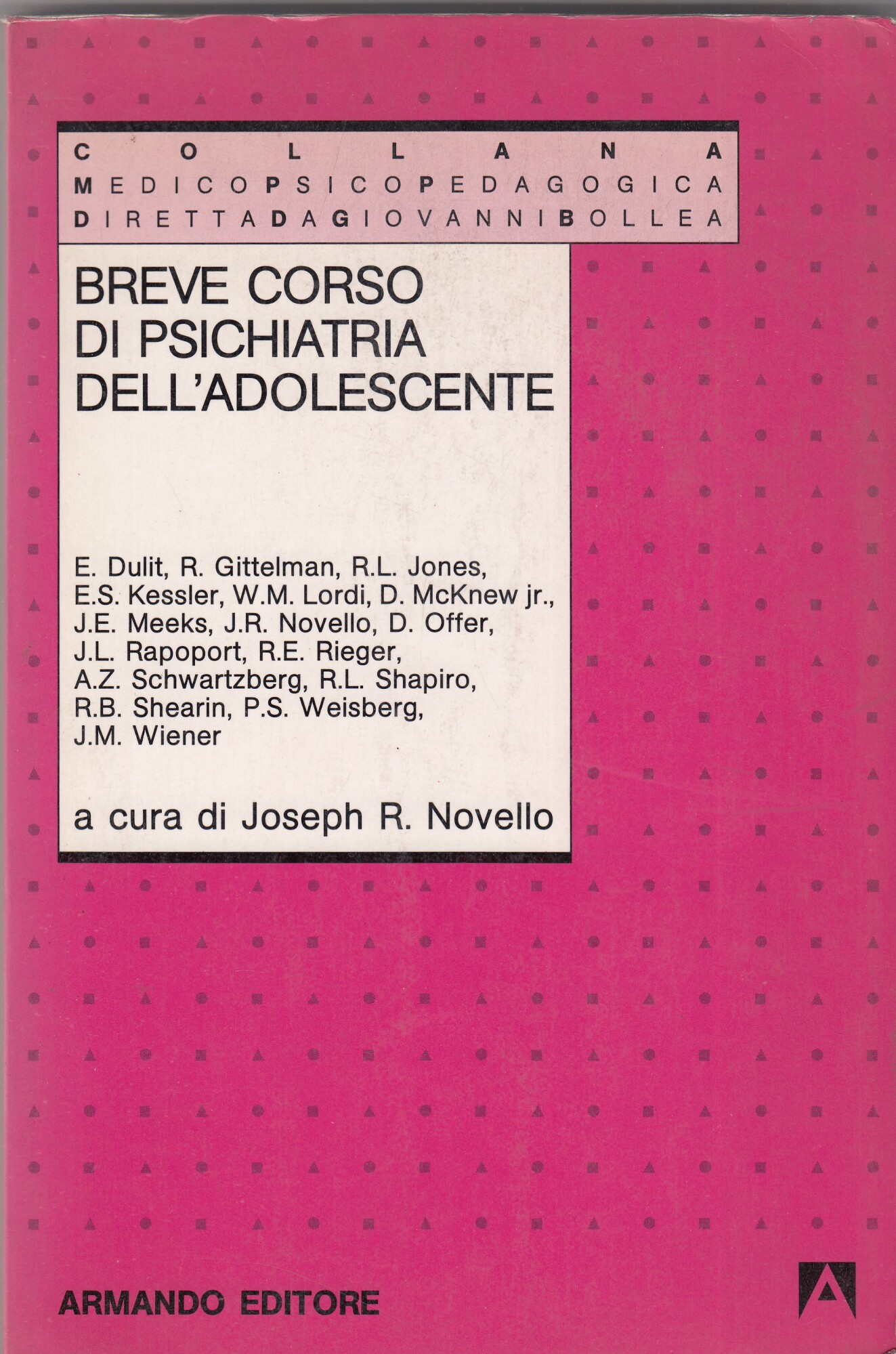 BREVE CORSO DI PSICHIATRIA DELL ADOLESCENTE