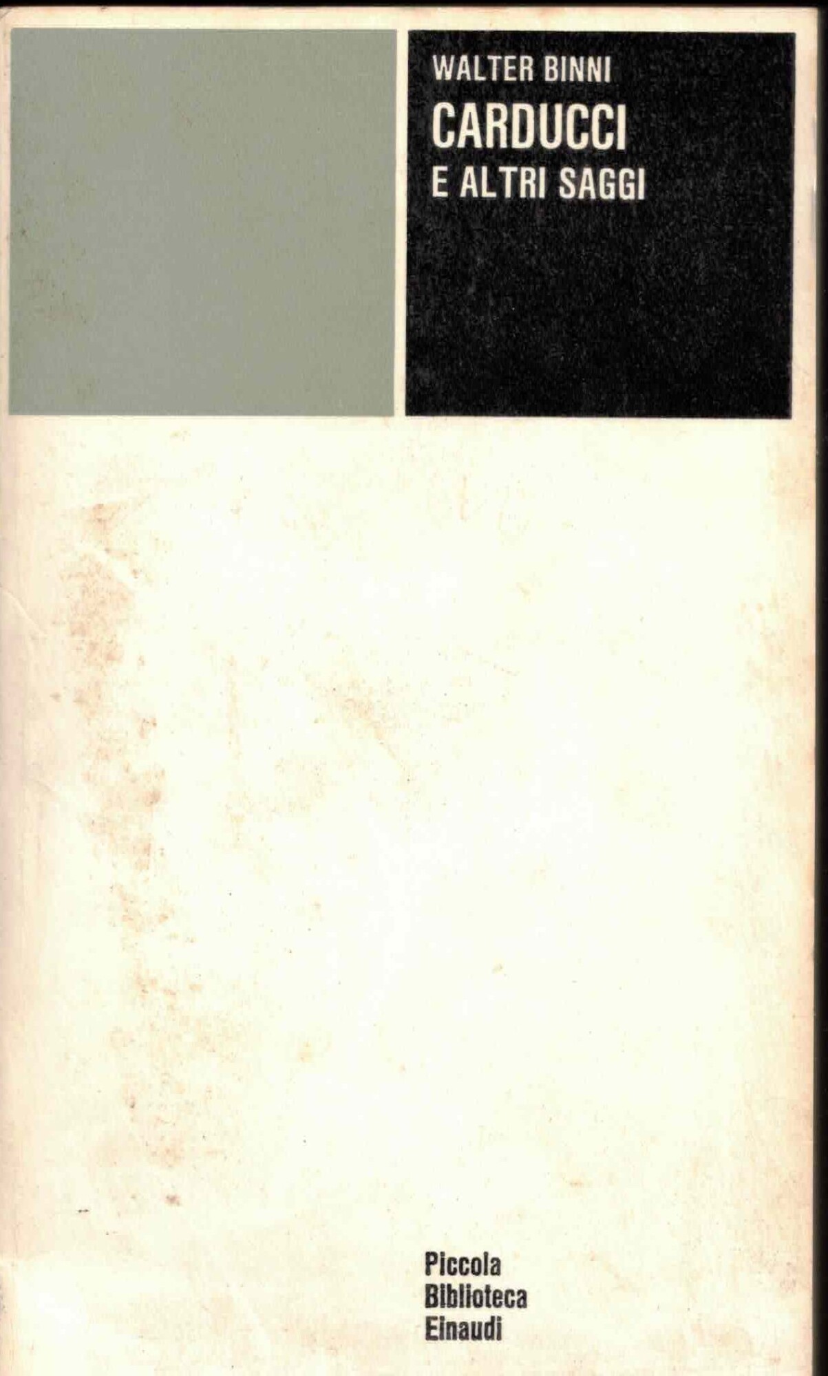 Carducci e altri saggi