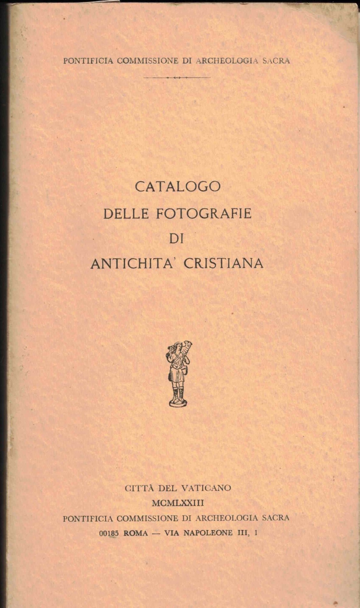 Catalogo delle fotografie di antichità cristiana