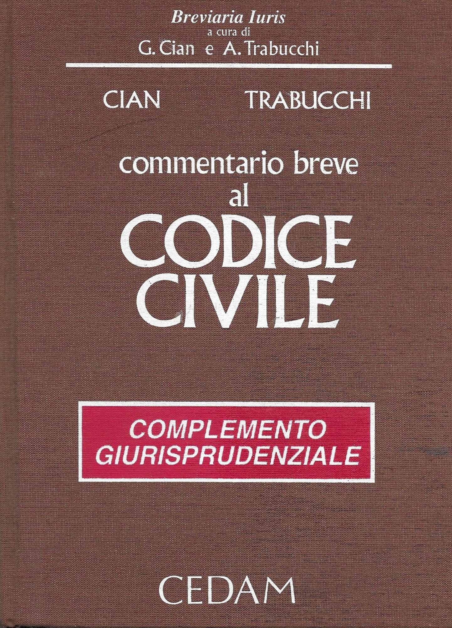 COMMENTARIO BREVE AL CODICE CIVILE - Complemento giurisprudenziale -