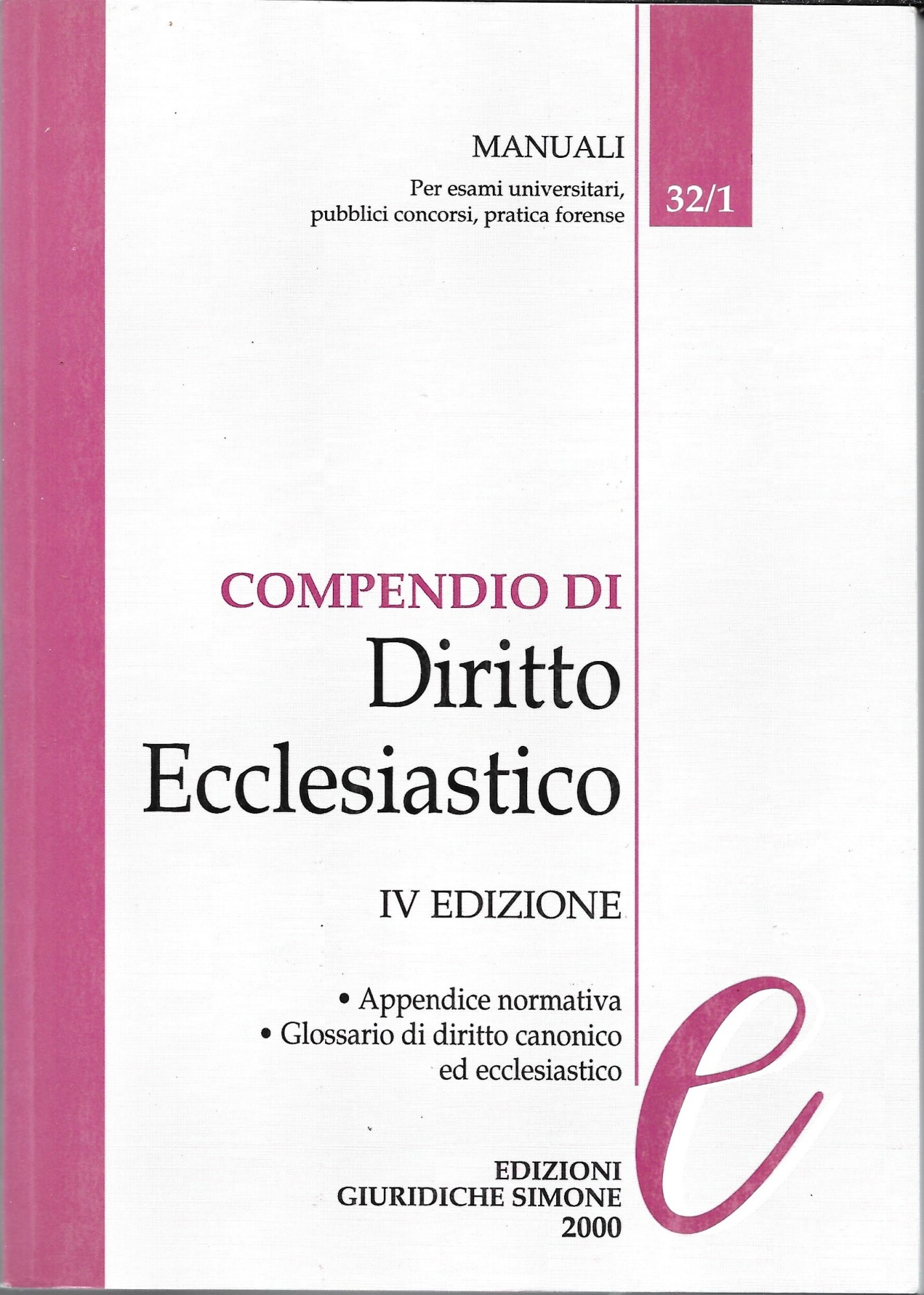 Compendio di diritto ecclesiastico